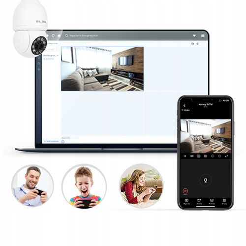 KAMERA WIFI WEWNĘTRZNA OBROTOWA ŻARÓWKA GWINT E27 IP 3MP TUYA MONITORING na Arena.pl