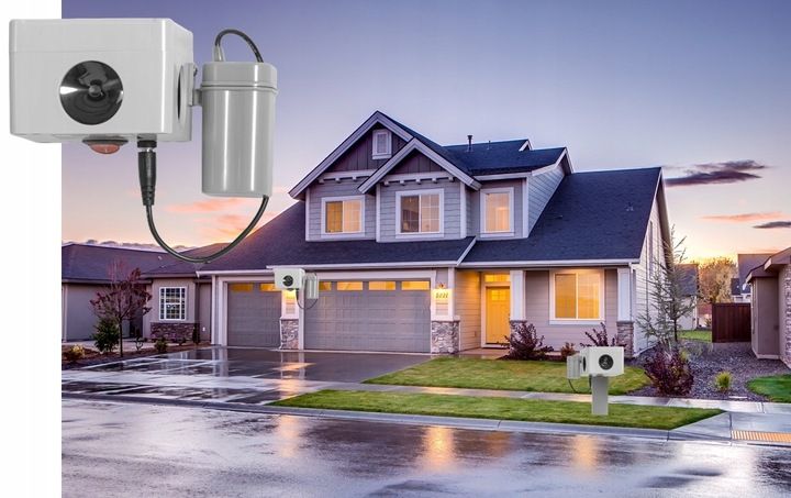 Potężny odstraszacz ogrodowy na kuny lisy szczury myszy, 2500 m2 zdjęcie 12