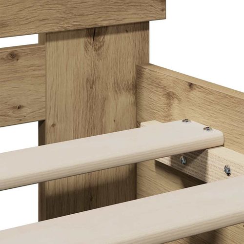 Łóżko ręcznie robione z dębu 90x190 cm z drewna inżynieryjnego na Arena.pl