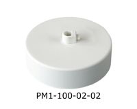 Podsufitka Biała 1 otwór 100mm + biały hamulec plastikowy