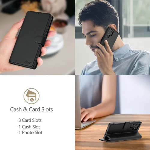 Etui Tech-Protect Wallet na Xiaomi Poco M7 - czarne na Arena.pl
