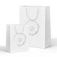 Torebka Prezentowa na Bierzmowanie Biała Nadruk Pamiątka Bierzmowania L