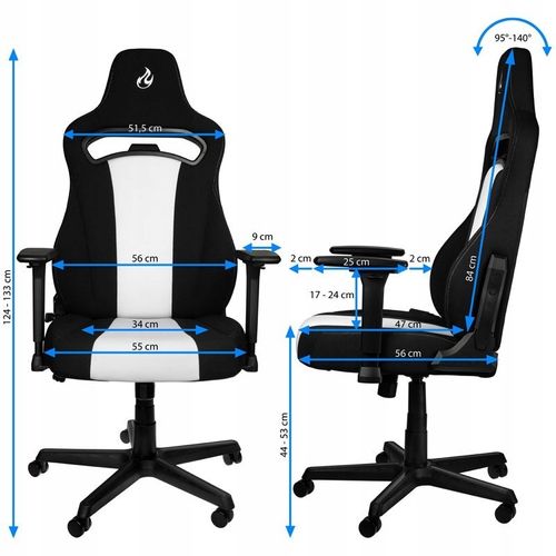 Fotel biurowy Nitro Concepts E250 Radiant White na Arena.pl