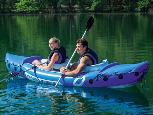 BESTWAY Dmuchany Dwuosobowy KAJAK do 160kg Wiosła na Arena.pl