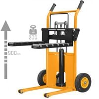 WÓZEK TRANSPORTOWY Z WIDŁAMI I ROLKAMI UDŹWIG 200 KG, 900MM CORMAK WLTC