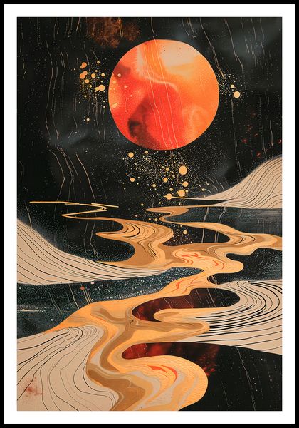 Plakat 61x90,5cm Planetarny Taniec zdjęcie 3