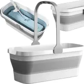 Składana miska 10L silikonowa kosz na pranie kompaktowa turystyczna