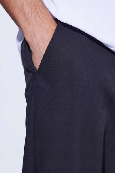 CZARNE SPODNIE PROSTE ELEGANCKIE KLASYCZNE W KANT BOOHOOMAN 40 zdjęcie 2