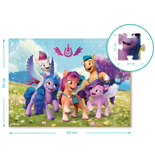 Puzzle My Little Pony 60 Elementów Urocza Układanka Dla Dzieci Kucyki na Arena.pl