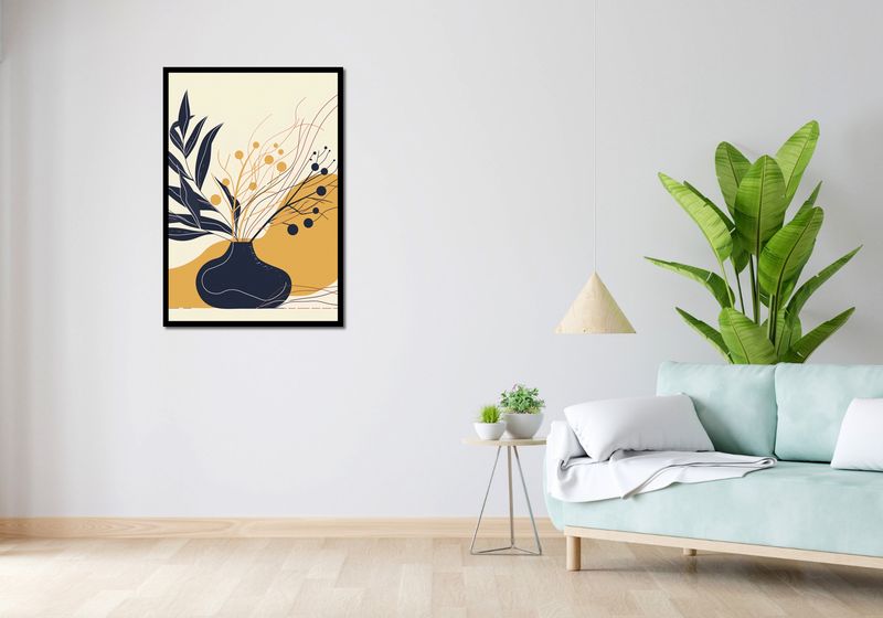 Plakat 68x98cm Spokój Ciemnych Liści zdjęcie 4