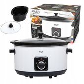 Wolnowar Z Wyjmowaną Ceramiczną Misą 290W 3 Poziomy Gotowania Adler Ad6413W