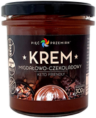 Krem Migdałowy z Czekoladą 300g - Keto, Bez Cukru, Bezglutenowy