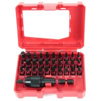 Bity udarowe końcówki do wkrętarki zestaw 32 el. Silver