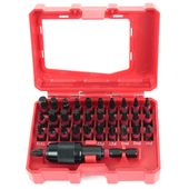 Bity udarowe końcówki do wkrętarki zestaw 32 el. Silver