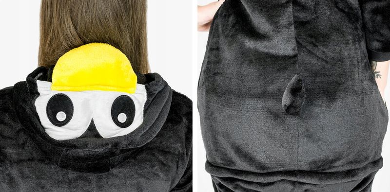 KIGURUMI ONESIE DRES PIŻAMA KOMBINEZON PINGWIN M zdjęcie 3
