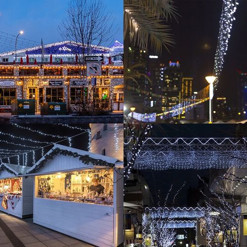 Kurtyna świąteczna 500LED 17,5m SOPLE BIAŁA ZIMNA + FLASH na Arena.pl