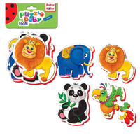 puzzle tradycyjne piankowe zwierzęta zoo roter kafer dla dzieci rk6010-04