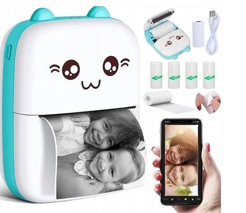 Smart band 6 Smartwatch Niebieski + Drukarka Termiczna Drukuś na Arena.pl