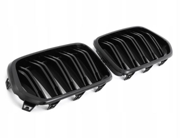 GRILL BMW X2 F39 od 11.2017 DOUBLE GLOSSY BLACK zdjęcie 1