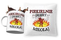 Zestaw Dla Mikołaja Poduszka + Kubek Na Prezent Z Nadrukiem Ze Zdjęciem