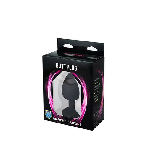 black large butt plug with white crystal na Arena.pl