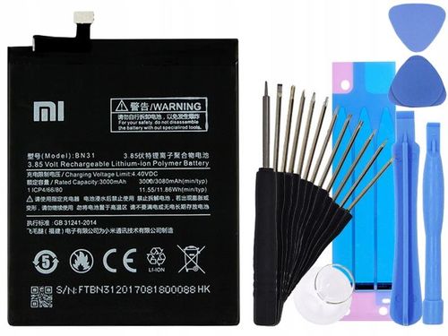 ORYGINALNA BATERIA XIAOMI REDMI NOTE 5 5A 5X BN31 na Arena.pl