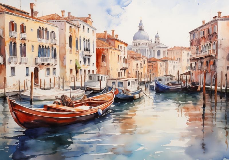 Plakat 66,5x46,5cm Wenecka Impresja zdjęcie 1