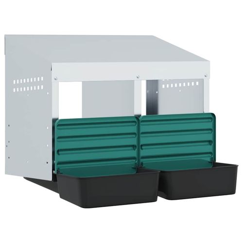 Kurnik 2-komorowy montowany na ścianie, ocynkowana stal na Arena.pl