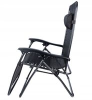 Leżak Ogrodowy Fotel Składany Wygodny Na Taras Balkon Do Ogrodu + Zagłówek