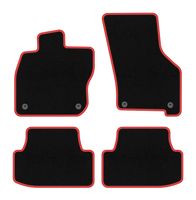 Dywaniki welurowe CARLUX-RED do Audi A3 8Y MHEV 2020- czarne/czerwone