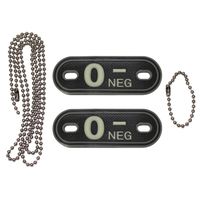 MARKERY GRUPY KRWI ŚWIECĄCE W CIEMNOŚCI 3D 0-