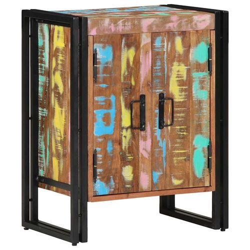 Szafka na buty Czarny 30 x 30 x 40 cm Lite drewno z odzysku na Arena.pl