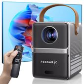 RZUTNIK Mini PROJEKTOR TV LED PRZENOŚNY Feegar Full HD WiFi 5G Bluetooth