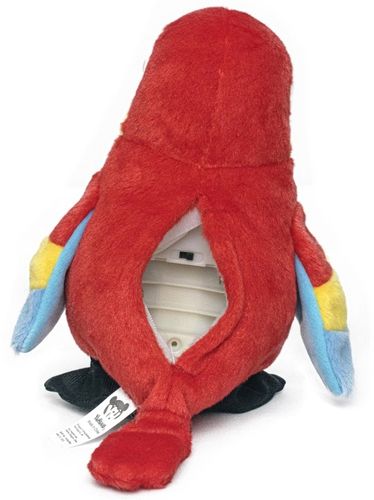 PAPUGA CZEROWNA GADAJĄCA POWTARZAJĄCA MUZYKUJĄCA PLUSZOWA MASKOTKA ROZMAWIA na Arena.pl