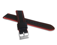 LAVVU Czerwony szyty pasek TAILOR z luksusowej skóry Top Grain - 20