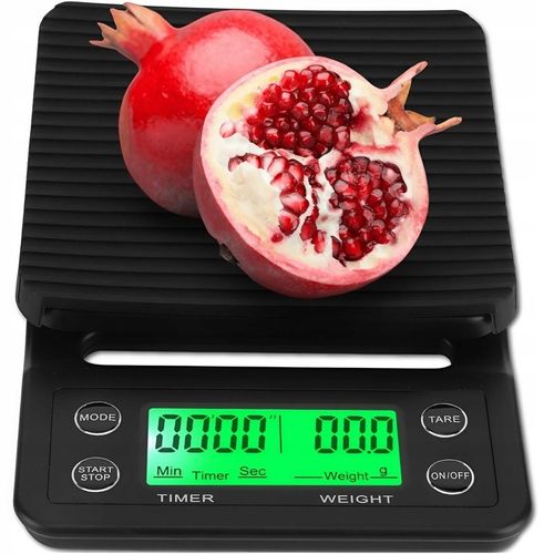 WAGA KUCHENNA ELEKTRONICZNA PRECYZYJNA Z WYŚWIETLACZEM 5000g 1g TIMER na Arena.pl