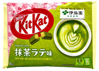 Kitkat Mini Itoen Matcha Latte o smaku zielonej herbaty z mlekiem, torebka 9 sztuk (104,4g) - Nestlé