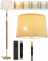 LAMPA STOJĄCA PODŁOGOWA PODWÓJNY KLOSZ ELEGANCKA SALON SYPIALNIA NOWOCZESNA