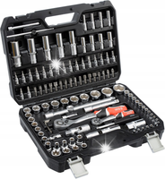 YATO ZESTAW NARZĘDZIOWY KLUCZE NASADOWE 1/4" I 1/2" KPL 108 SZT. + TORBA