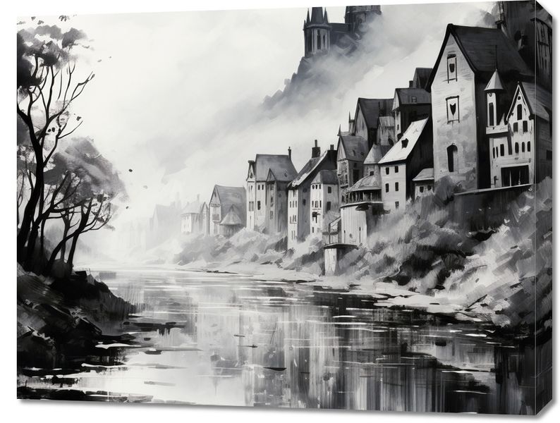 Obraz 90x70cm Mglisty Refleks zdjęcie 1