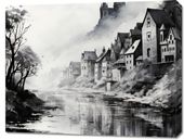 Obraz 90x70cm Mglisty Refleks