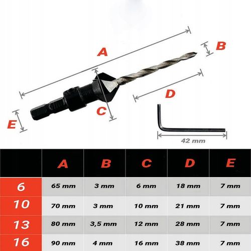 Wiertła do Drewna z Gzymką Fazownikiem + IMBUS nawiertaki z na Arena.pl