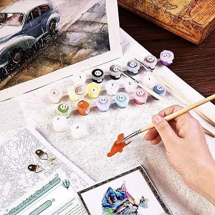 Obraz do malowania po numerach zestaw Paryż na Arena.pl