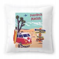 Poduszka Dla Maćka Na Urodziny Ze Zdjęciem Na Prezent Biała 40X40 Cm
