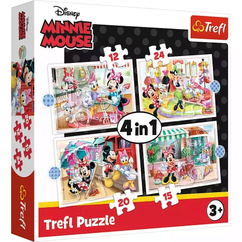 Puzzle 4W1. Minnie Z Przyjaciółmi na Arena.pl