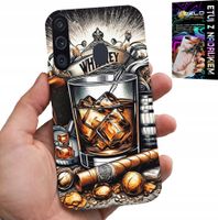 ETUI DO SAMSUNG GALAXY A21 - WHISKY CYGARO WZORY DLA MĘŻCZYZN PLECKI