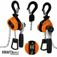 Ręczna wciągarka dźwigniowa 500 kg 4m kraft&dele KD3504