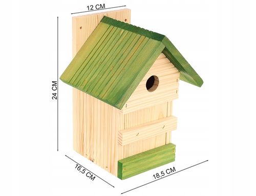 Budka lęgowa dla ptaków sikorek kosa karmnik domek MIX - 4szt na Arena.pl