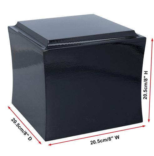 Symboliczna urna z grawerowanym zegarem Black/Design1/Plakietka na Arena.pl