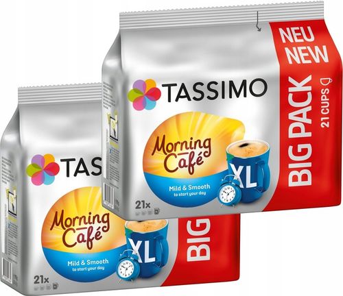 Kapsułki TASSIMO Jacobs Morning Cafe MILD XL 2 x 21 na Arena.pl